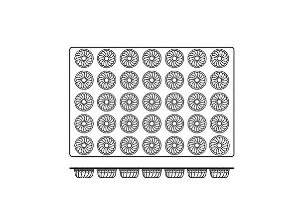 SQ049 Mid Gugelhopf Ø60 x H37mm - 80ml x 35 